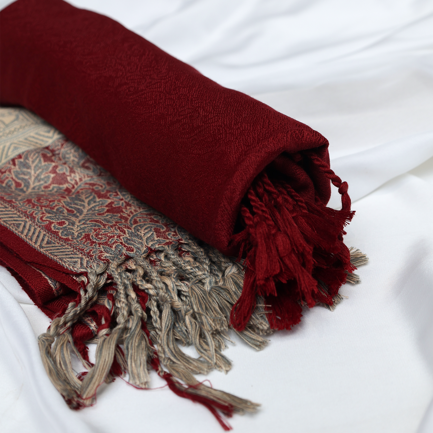 Maroon Woolen Shawl
