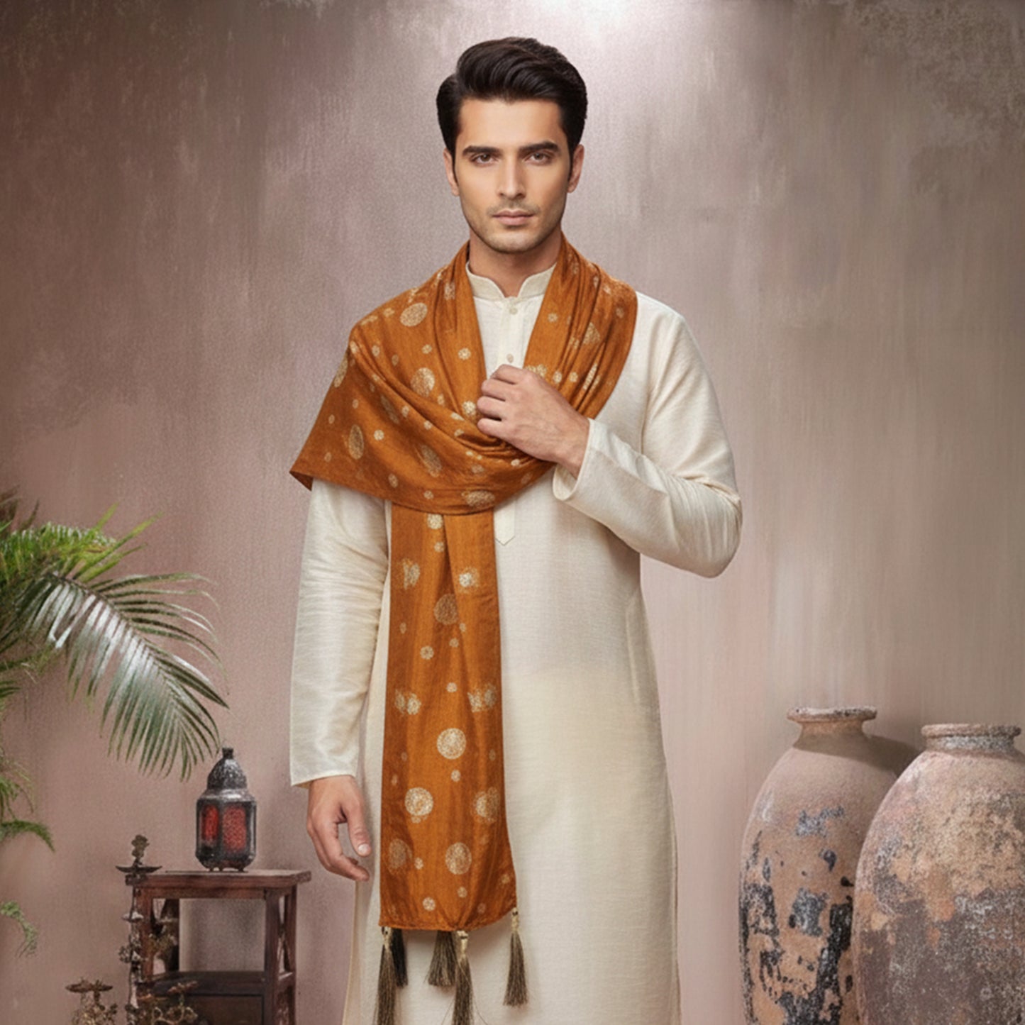 Chiffon Rust Stole