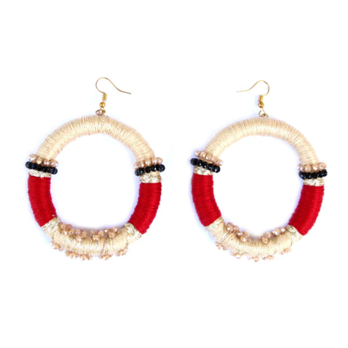 Opal Thread Earring
