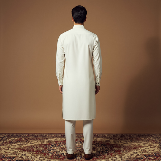 PV Plain Cloud Dancer Slim Suit