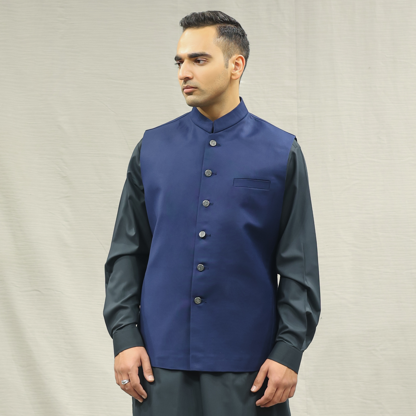 Suiting Medieval Blue Traditional Waistcoat