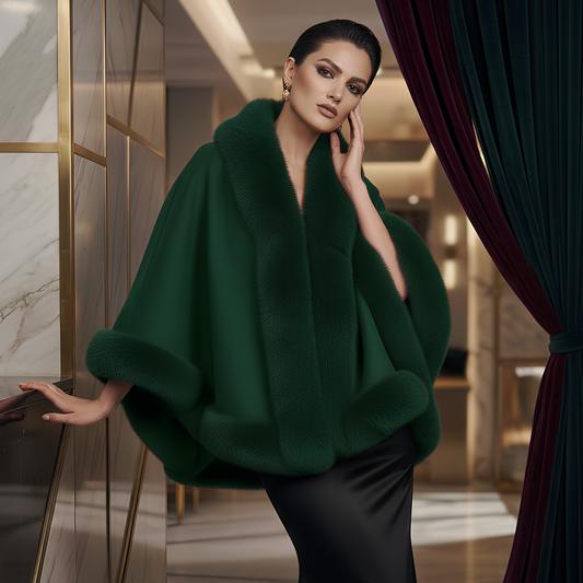 Woolen Green Cape