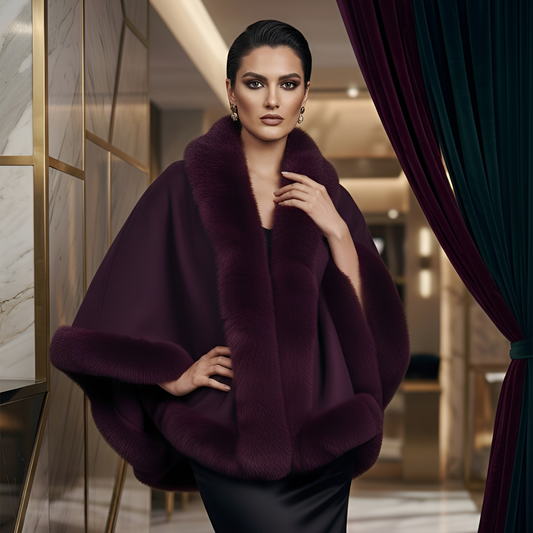 Woolen Purple Cape
