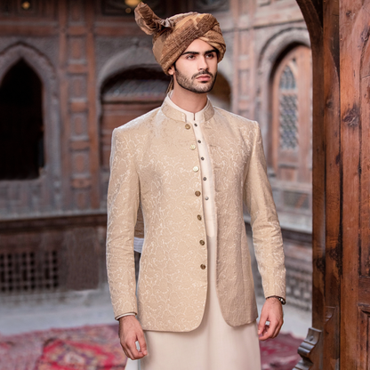 JAMAWAR IVORY PRINCE JACKET
