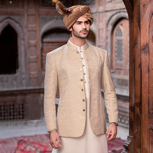 JAMAWAR IVORY PRINCE JACKET