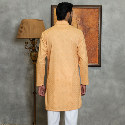 Peach COTTON KURTA