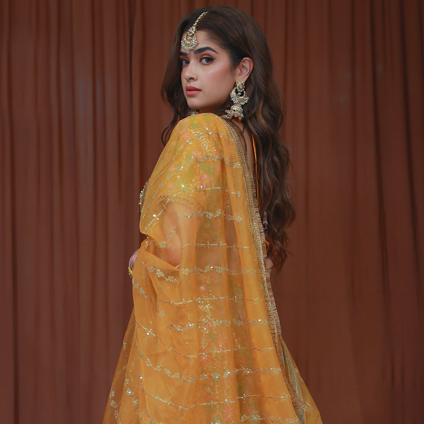 LEHENGA SET MUSTARD