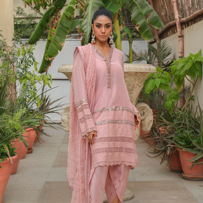 COLOR BLOCK TEA PINK