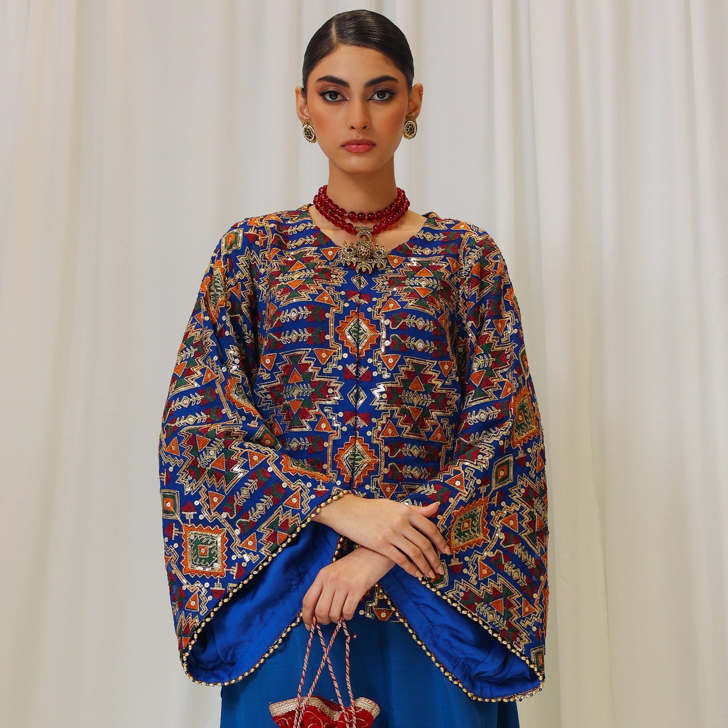 EMBROIDERED BLUE JACKET