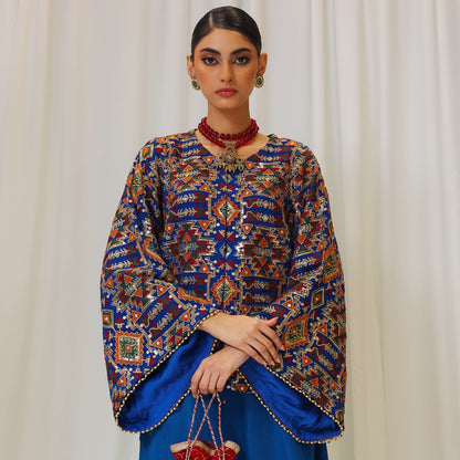 EMBROIDERED BLUE JACKET