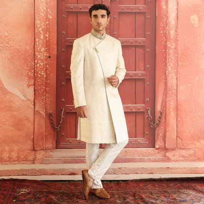 JAMAWAR IVORY SHERWANI