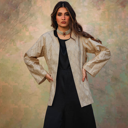 EMBROIDERED OFFWHITE JACKET