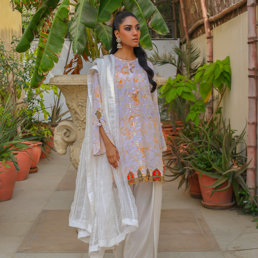 MIRROR COLLECTION WHITE/PEACH 3 PC