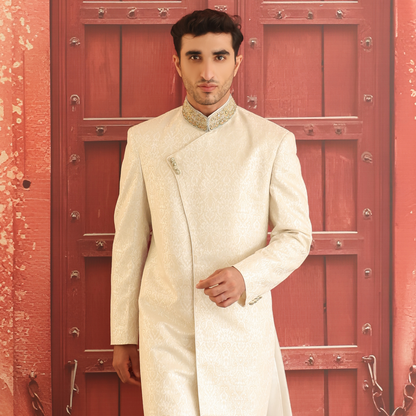 JAMAWAR IVORY SHERWANI