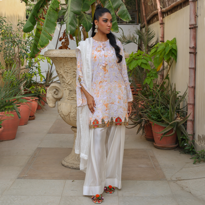 MIRROR COLLECTION WHITE/PEACH 3 PC