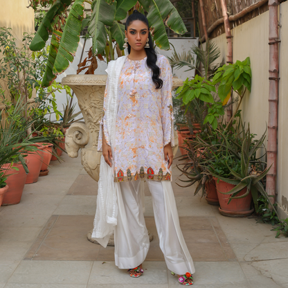 MIRROR COLLECTION WHITE/PEACH 3 PC