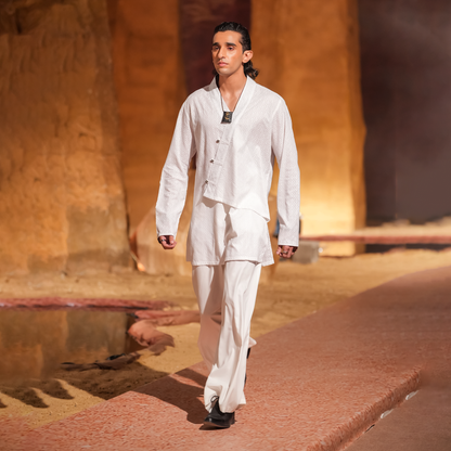 White Cotton Chikankari Top