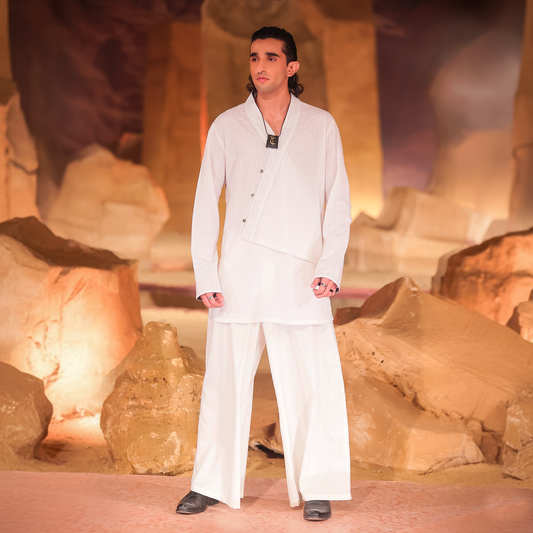 White Cotton Chikankari Top