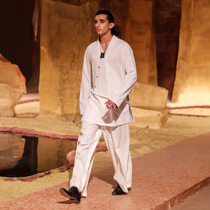 White Cotton Chikankari Top