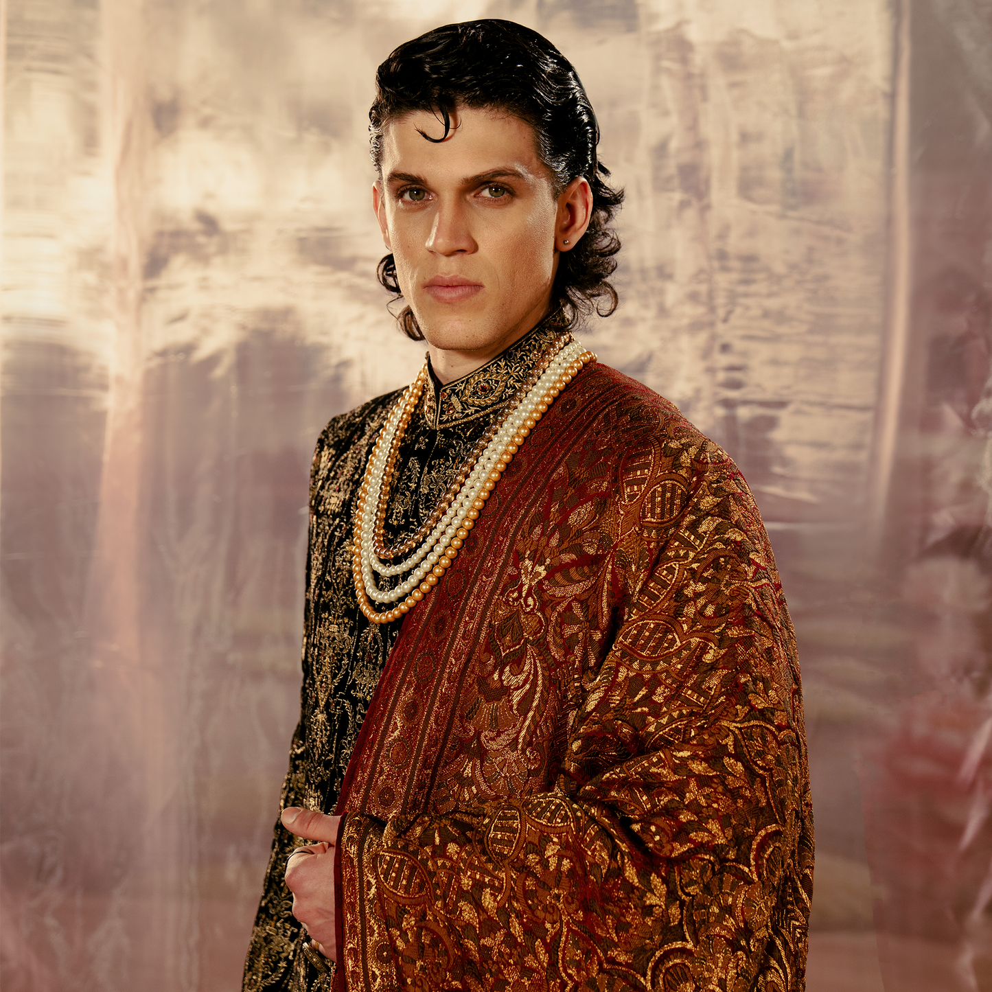 VELVET BLACK SHERWANI