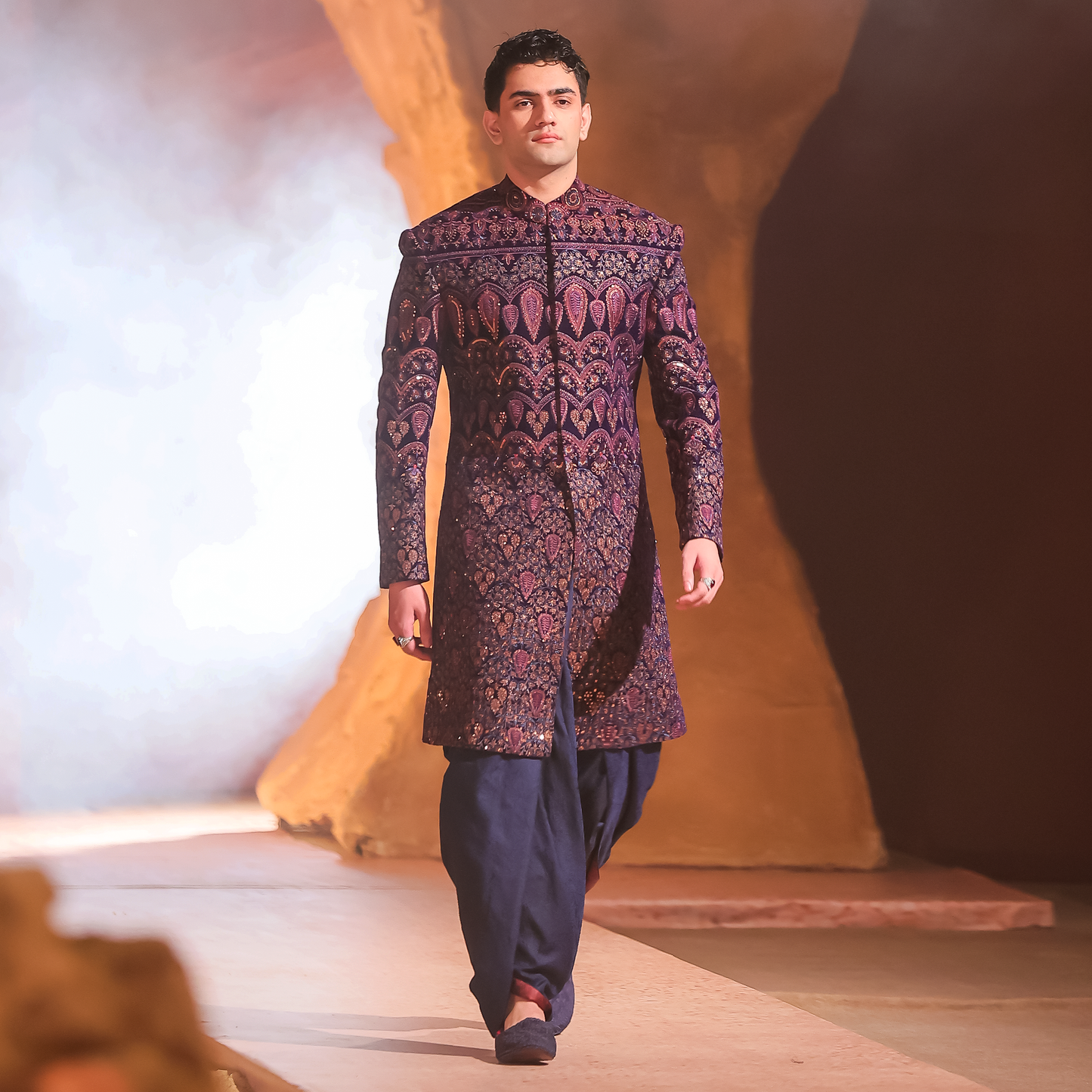 VELVET PURPLE SHERWANI