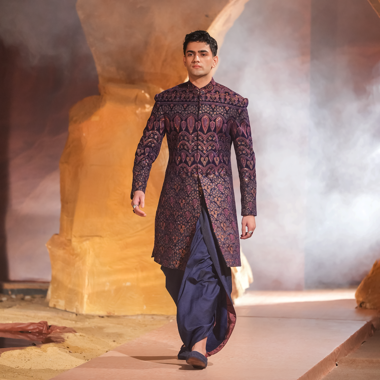 VELVET PURPLE SHERWANI