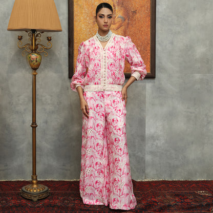 FUCHSIA HAREM PANTS 3 PC