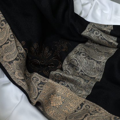 Black Woolen Shawl