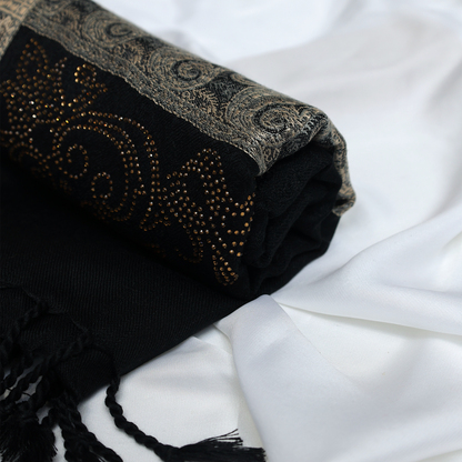 Black Woolen Shawl