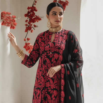Black and Red outfit  3 Pc