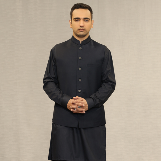 Suiting Dark Sapphire Traditional Waistcoat