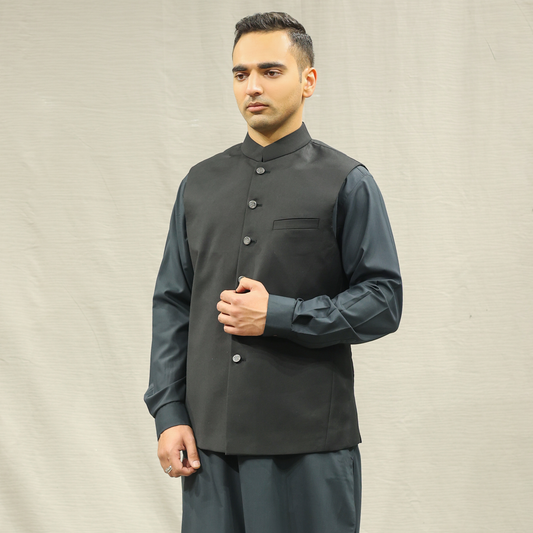 Suiting Licorice Traditional Waistcoat