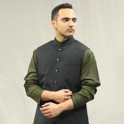 Suiting Licorice Traditional Waistcoat