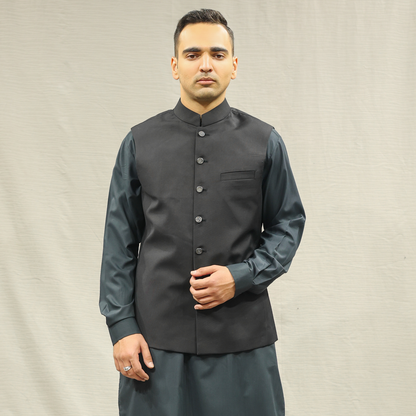 Suiting Licorice Traditional Waistcoat