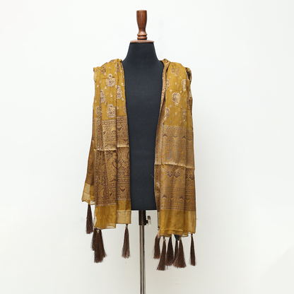 Masoori Golden  Brown Stole