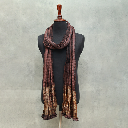 Jamawar  Deep Mahogany Stole