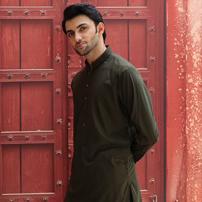 Poly Viscose Tarmac Slim Fit Plain Suit