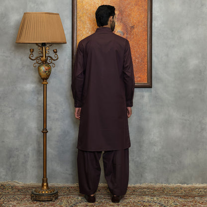 Poly Viscose Winetasting Classic Fit Plain Suit