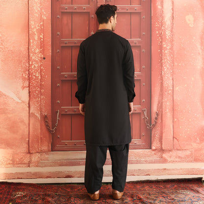 Poly Viscose Tap Shoe Classic Fit Embroidered Suit