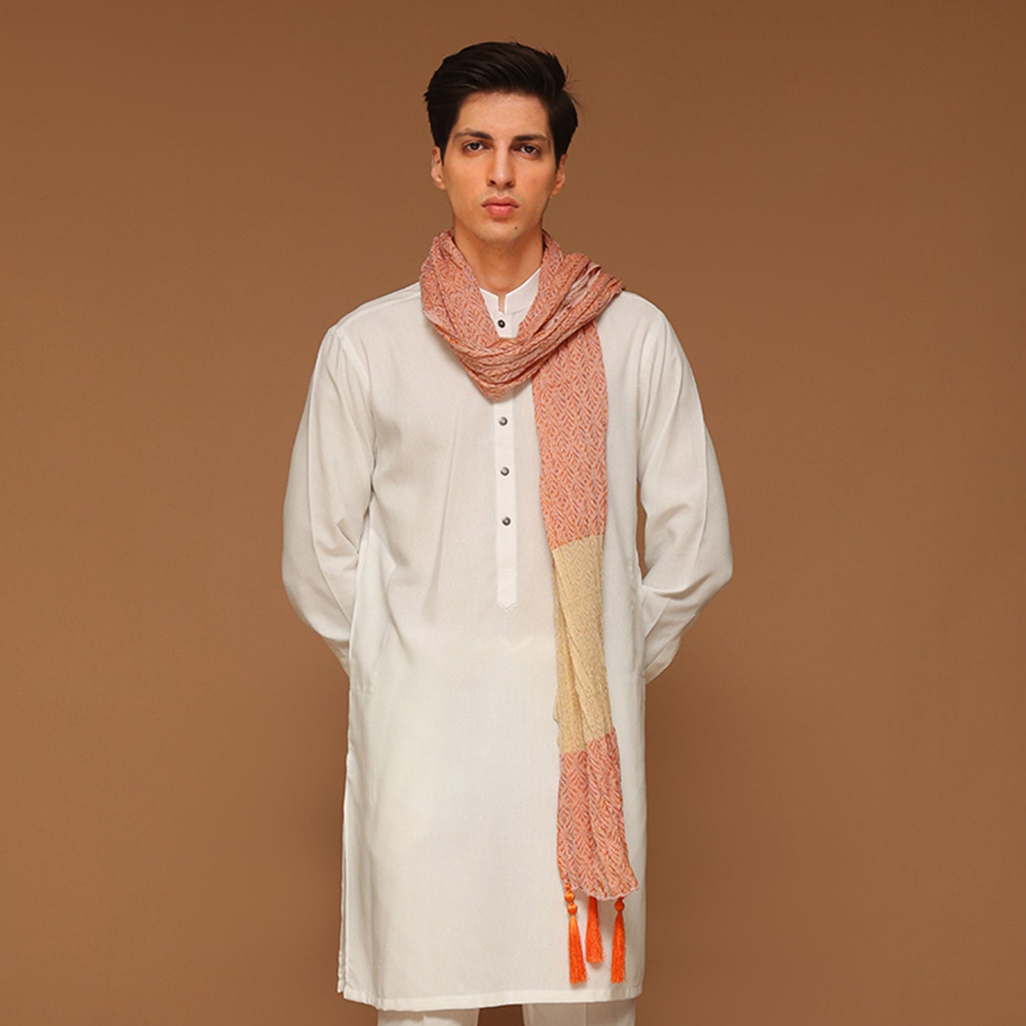 Jamawar Gold Ochre Stole
