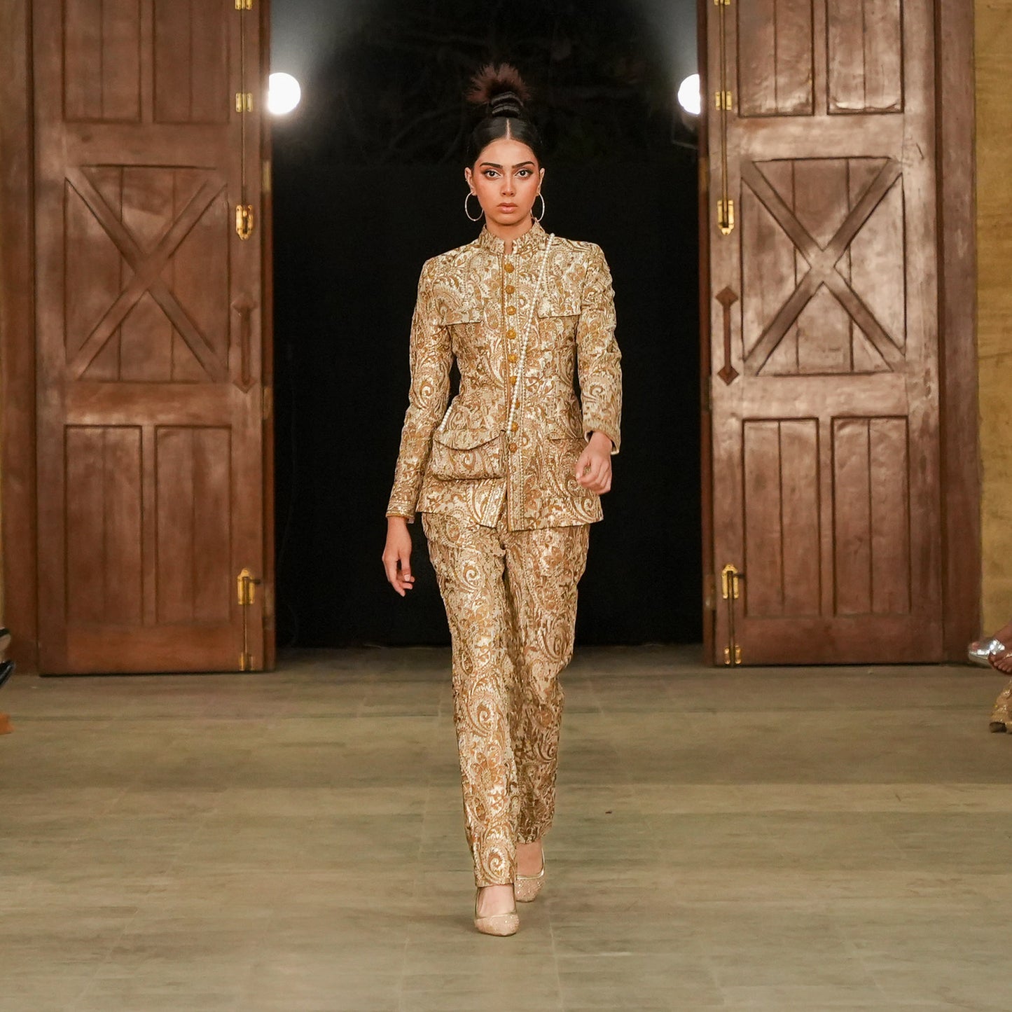 Brocade Military Suit for Women