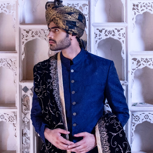 Jamawar Outer Space Traditional Jacket