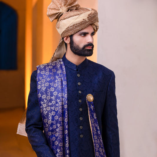 Jamawar Outer Space Traditional Sherwani