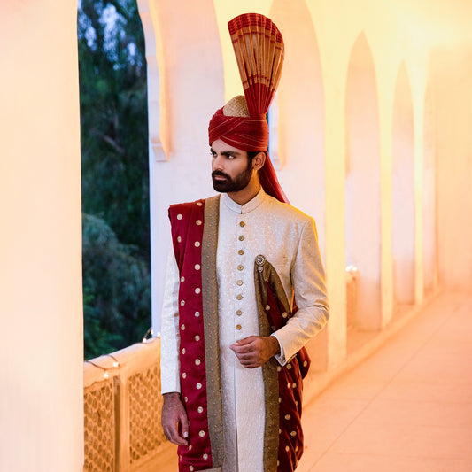 Karandi Jamawar Foan Traditional Sherwani