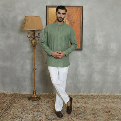 Light Green COTTON KURTA