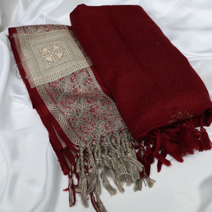 Maroon Woolen Shawl