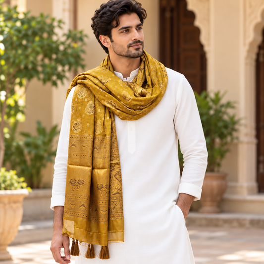 Masoori Golden Brown Stole