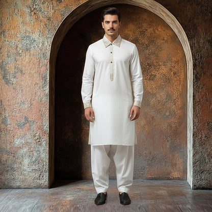 PV Cloud Dancer Classic Fit EMB Suit