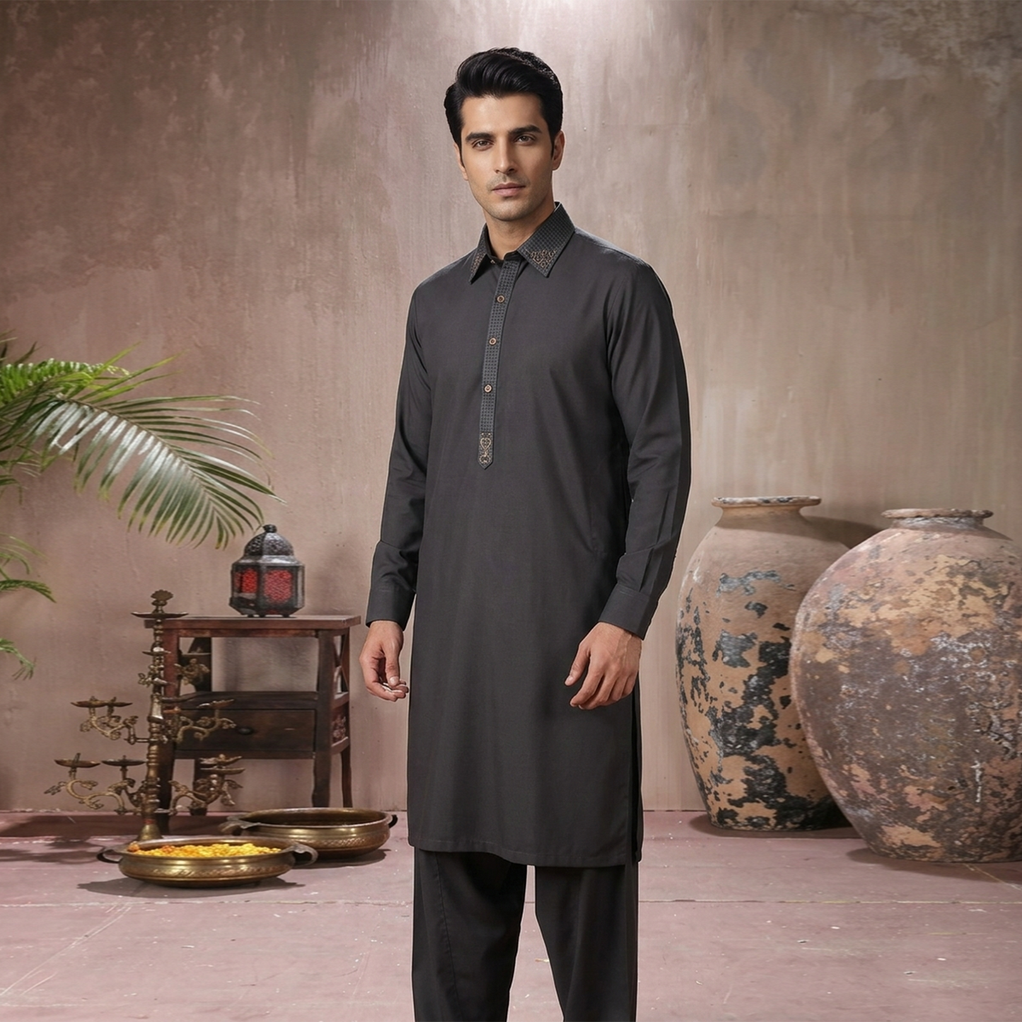 PV Ebony Classic Fit EMB Suit