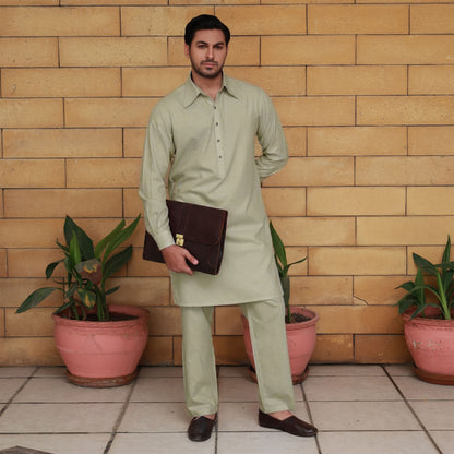 PV Slim Fit Smoke Plain Suit